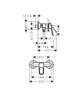 Смеситель Hansgrohe Logis Loop 71247000
