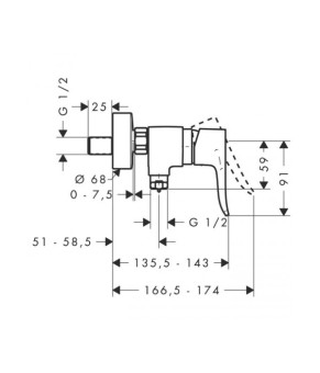 Смеситель Hansgrohe Metris 31680000