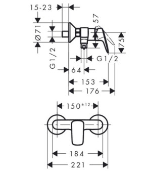 Смеситель Hansgrohe Logis 71600000