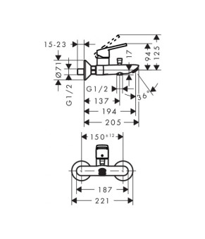 Смеситель Hansgrohe Logis Loop 71244000