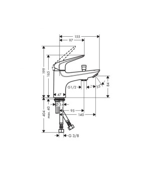 Смеситель Hansgrohe Novus 71321000
