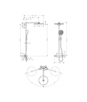 Душевая система Hansgrohe Raindance Select 300 Air 1jet 27114000