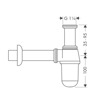 Сифон-стакан Hansgrohe 52053000