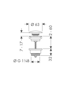 Сливной набор Hansgrohe 50100000