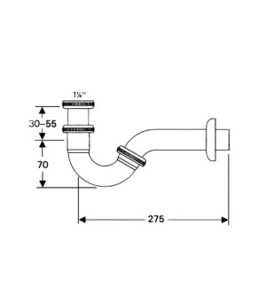Cифон трубчатый Hansgrohe 55237000