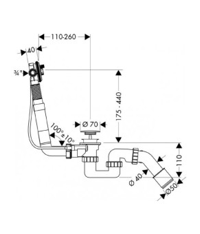 Излив Hansgrohe Exafill 58115180