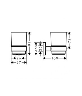 Стакан Hansgrohe Logis 41718000