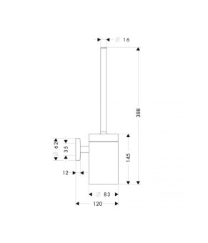 Туалетный ёршик Hansgrohe Logis 40522820