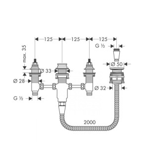 Внутренняя часть смесителя Hansgrohe 13244180