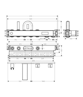 Скрытая часть для RainSelect Hansgrohe 15314180