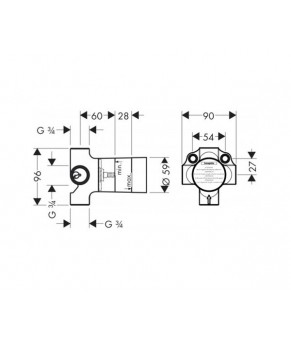 Крепежный элемент для штанги Unica C Hansgrohe 95171000