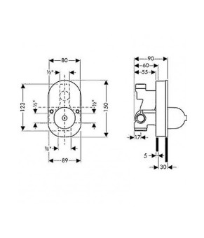 Cкрытая часть смесителя Hansgrohe Focus S 31741180