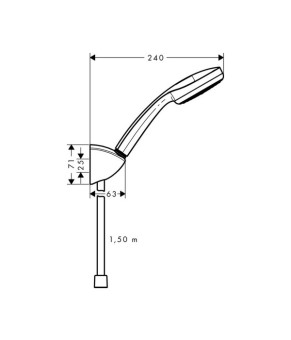 Душевой набор Hansgrohe Monsoon Eco Porter 27278400