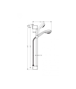 Душевой набор Hansgrohe Crometta 85 Vario/Unica 27763000