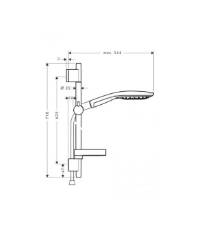 Душевой набор Hansgrohe Raindance Select 150 27802000