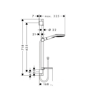 Душевой набор Hansgrohe Raindance Select E 120/Unica S Puro 26620000