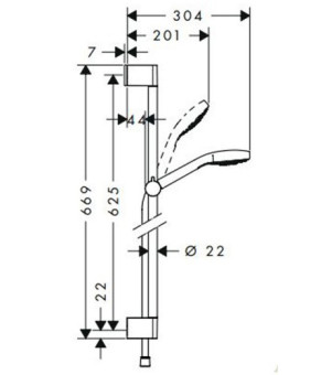 Душевой набор Hansgrohe Croma Select S 26564400