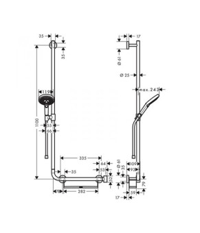 Набор для душа Hansgrohe Unica Comfort 26324000