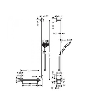 Набор для душа Hansgrohe Unica Comfort 26326400