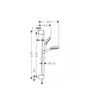Душевой набор Hansgrohe Crometta Vario 26532400
