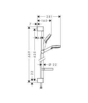 Душевой набор Hansgrohe Crometta Vario 26553400