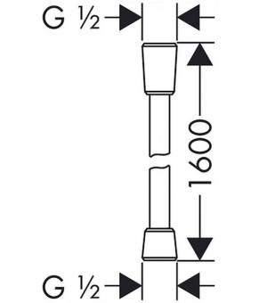 Шланг душевой Hansgrohe Isiflex B 28276000