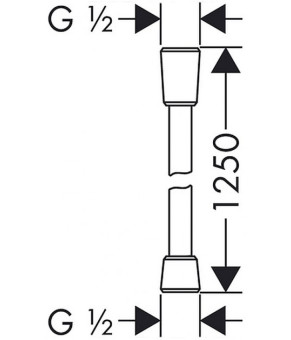 Шланг душевой Hansgrohe Isiflex B 28272000