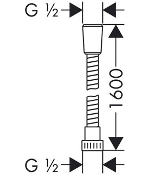 Шланг душевой Hansgrohe Metaflex C 28266000
