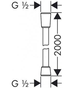 Шланг душевой Hansgrohe Isiflex B 28274000