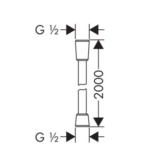 Шланг Hansgrohe Comfortflex 28169000