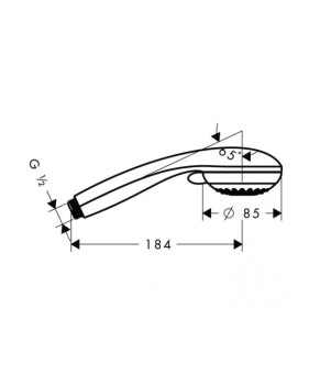 Ручной душ Hansgrohe Crometta 85 multi 28563000
