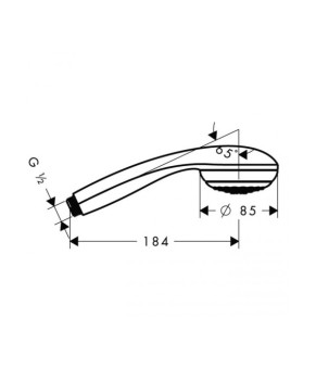 Ручной душ Hansgrohe Crometta 85 28585000
