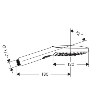 Ручной душ Hansgrohe Raindance Select Е 120 26520000