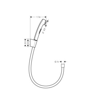 Гигиенический душ Hansgrohe 32129000