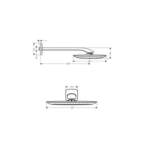 Верхний душ Hansgrohe PuraVida 27437400