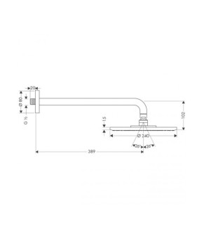Верхний душ Hansgrohe Raindance Air 27474000