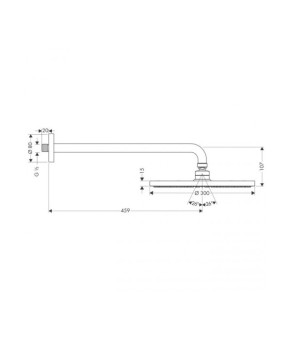 Верхний душ Hansgrohe Raindance Air 27492000