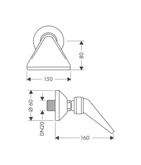 Ливневый душ Hansgrohe 2844000