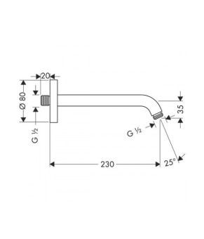 Держатель для душа Hansgrohe 27412000