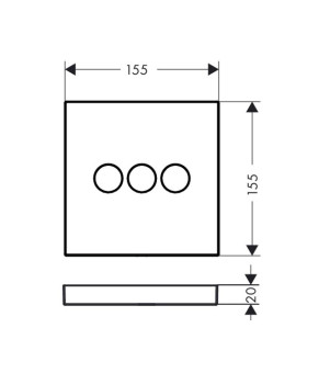 Запорно-переключающее устройство Hansgrohe ShowerSelect 15764000