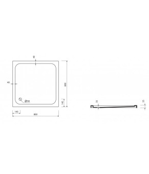 Поддон Marmorin Ceti P_B_014_02_0800