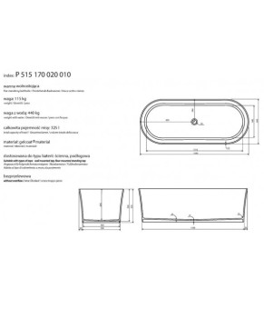 Ванна Marmorin Wega P_W_100_04_1690