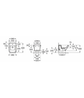 Бачок Roca Nexo A357786000
