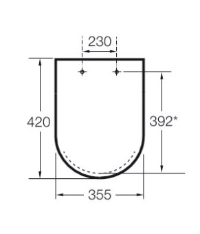 Сиденье для унитаза Roca DAMA-N A80178B004