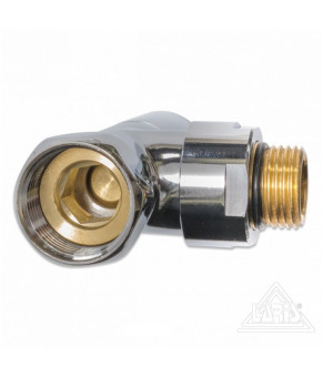 Кран угловой Laris LUXON 1/2" - 3/4" ОБЫЧНЫЙ   ЭКСЦЕНТРИКИ 2ШТ. (LX-8202)