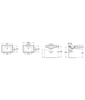 Умывальник Roca Carmen A3270A0000