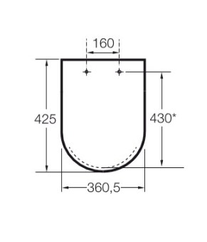 Сиденье для унитаза Roca A801511004