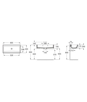 Умывальник Roca A368PB9000