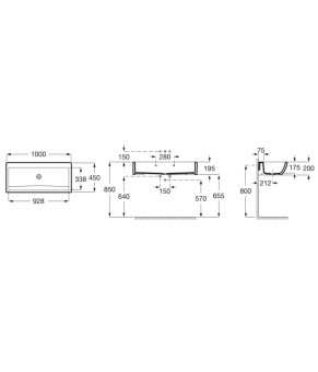 Умывальник Roca A368PB8000