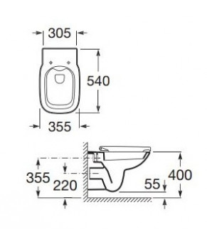 Комплект инсталляции Roca A8900900RE
